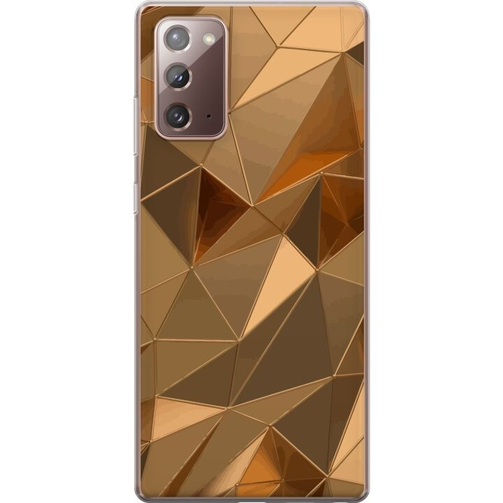 Mobile case for Samsung Galaxy Note20 with 3D Gold design in the group SMARTPHONE & TABLETS / Phone cases / Samsung at TP E-commerce Nordic AB (A60683)