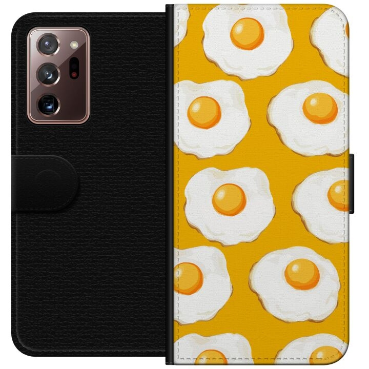 Wallet case for Samsung Galaxy Note20 Ultra with Fried egg design in the group SMARTPHONE & TABLETS / Phone cases / Samsung at TP E-commerce Nordic AB (A60688)