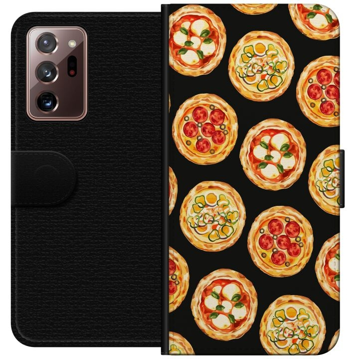 Wallet case for Samsung Galaxy Note20 Ultra with Pizza design in the group SMARTPHONE & TABLETS / Phone cases / Samsung at TP E-commerce Nordic AB (A60699)