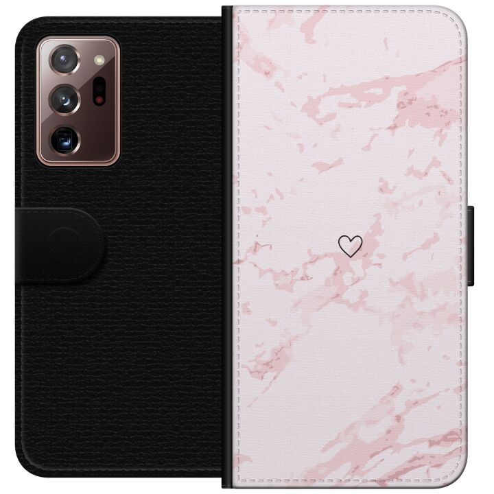 Wallet case for Samsung Galaxy Note20 Ultra with Pink Heart design in the group SMARTPHONE & TABLETS / Phone cases / Samsung at TP E-commerce Nordic AB (A60709)