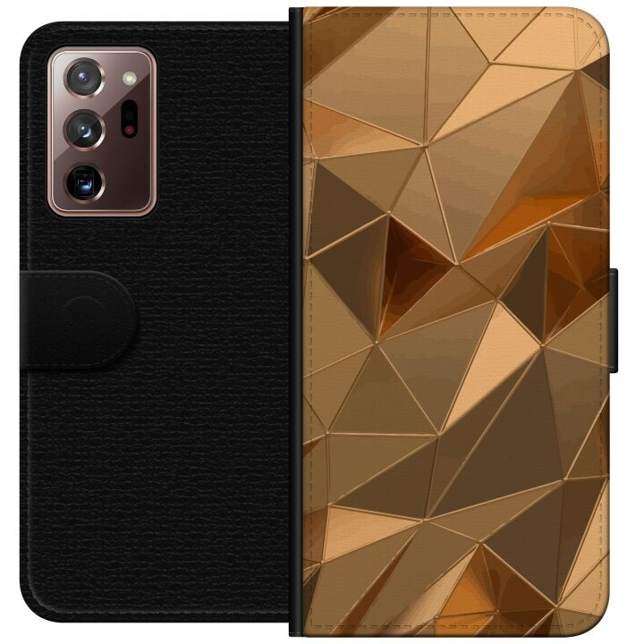 Wallet case for Samsung Galaxy Note20 Ultra with 3D Gold design in the group SMARTPHONE & TABLETS / Phone cases / Samsung at TP E-commerce Nordic AB (A60710)