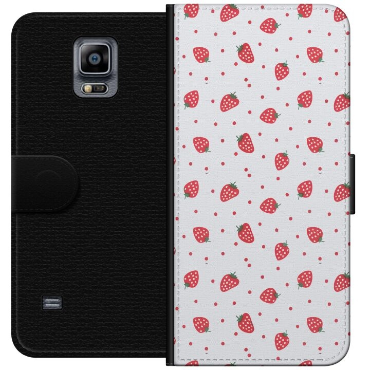 Wallet case for Samsung Galaxy Note 4 with Strawberries design in the group SMARTPHONE & TABLETS / Phone cases / Samsung at TP E-commerce Nordic AB (A60757)