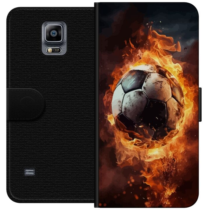 Wallet case for Samsung Galaxy Note 4 with Football design in the group SMARTPHONE & TABLETS / Phone cases / Samsung at TP E-commerce Nordic AB (A60761)