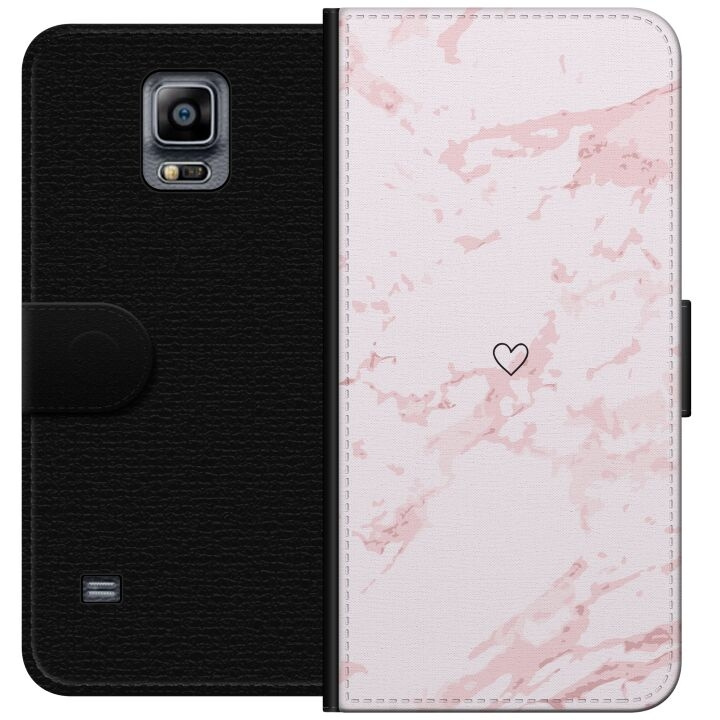 Wallet case for Samsung Galaxy Note 4 with Pink Heart design in the group SMARTPHONE & TABLETS / Phone cases / Samsung at TP E-commerce Nordic AB (A60763)