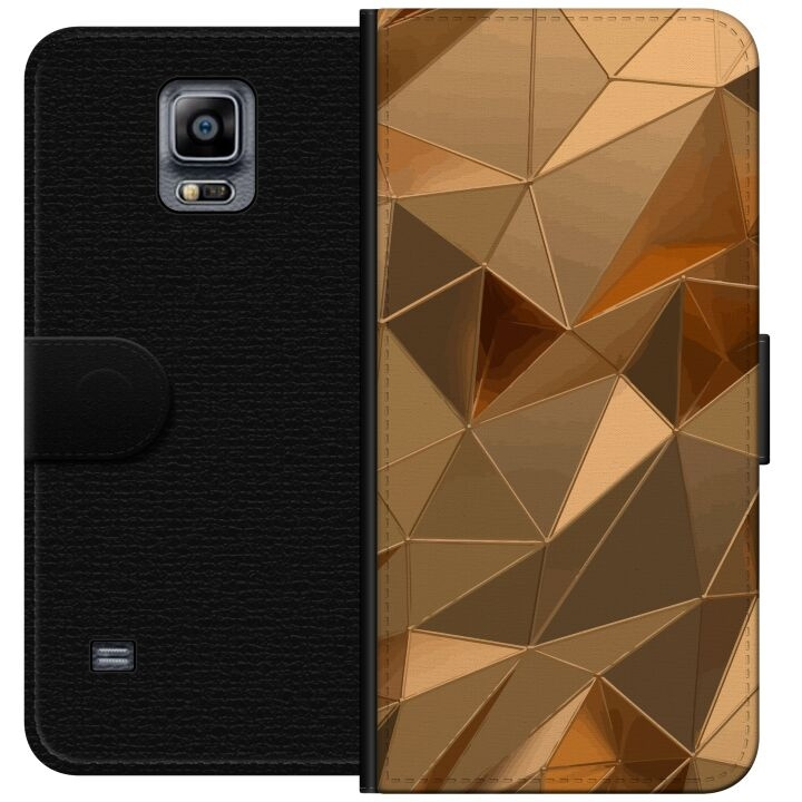 Wallet case for Samsung Galaxy Note 4 with 3D Gold design in the group SMARTPHONE & TABLETS / Phone cases / Samsung at TP E-commerce Nordic AB (A60764)