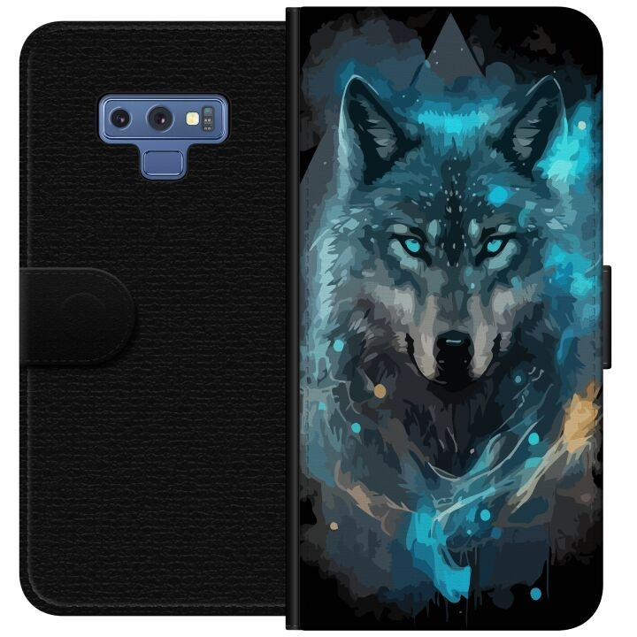 Wallet case for Samsung Galaxy Note9 with Wolf design in the group SMARTPHONE & TABLETS / Phone cases / Samsung at TP E-commerce Nordic AB (A60772)