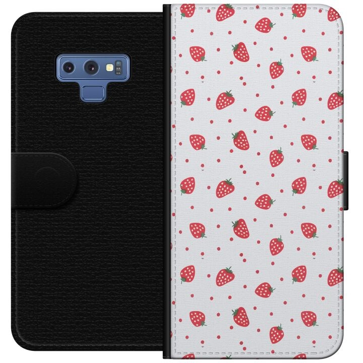 Wallet case for Samsung Galaxy Note9 with Strawberries design in the group SMARTPHONE & TABLETS / Phone cases / Samsung at TP E-commerce Nordic AB (A60784)