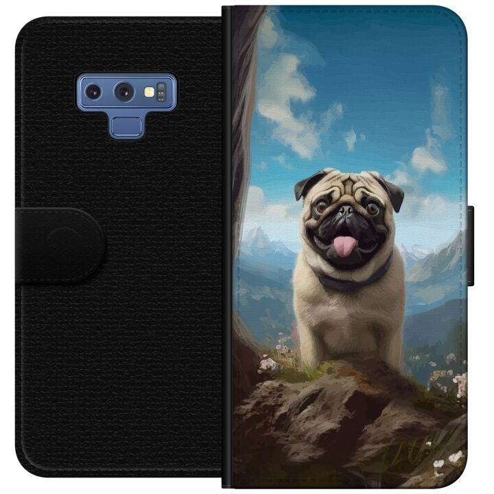 Wallet case for Samsung Galaxy Note9 with Happy Dog design in the group SMARTPHONE & TABLETS / Phone cases / Samsung at TP E-commerce Nordic AB (A60785)