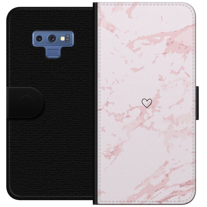 Wallet case for Samsung Galaxy Note9 with Pink Heart design in the group SMARTPHONE & TABLETS / Phone cases / Samsung at TP E-commerce Nordic AB (A60790)