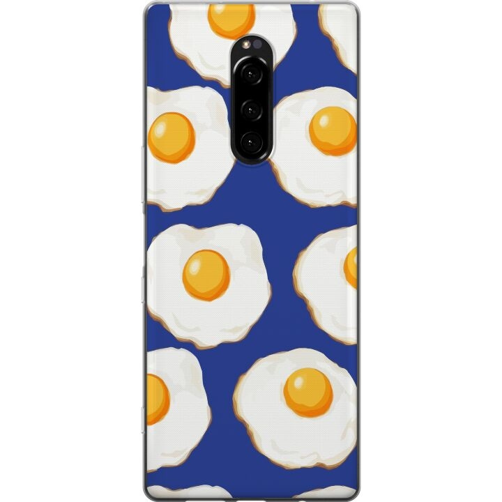 Mobile case for Sony Xperia 1 with Fried eggs design in the group SMARTPHONE & TABLETS / Phone cases / Sony at TP E-commerce Nordic AB (A60800)