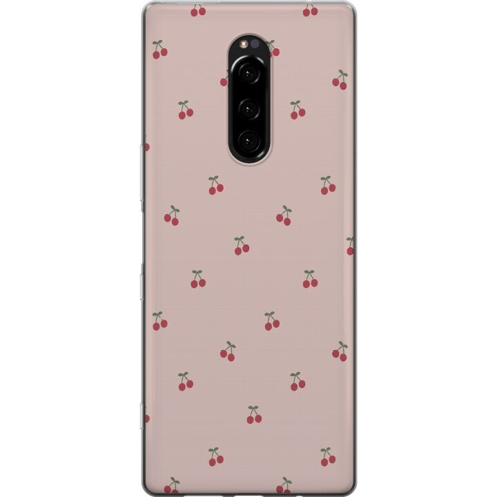 Mobile case for Sony Xperia 1 with Cherry design in the group SMARTPHONE & TABLETS / Phone cases / Sony at TP E-commerce Nordic AB (A60801)