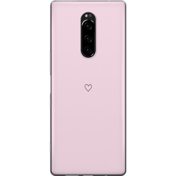 Mobile case for Sony Xperia 1 with Heart design in the group SMARTPHONE & TABLETS / Phone cases / Sony at TP E-commerce Nordic AB (A60813)