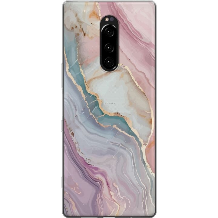 Mobile case for Sony Xperia 1 with Marble design in the group SMARTPHONE & TABLETS / Phone cases / Sony at TP E-commerce Nordic AB (A60816)