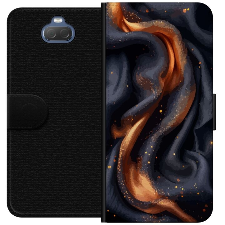 Wallet case for Sony Xperia 10 with Fiery silk design in the group SMARTPHONE & TABLETS / Phone cases / Sony at TP E-commerce Nordic AB (A60822)