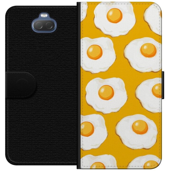 Wallet case for Sony Xperia 10 with Fried egg design in the group SMARTPHONE & TABLETS / Phone cases / Sony at TP E-commerce Nordic AB (A60823)