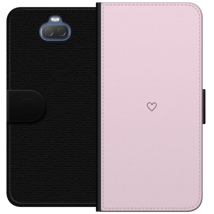 Wallet case for Sony Xperia 10 with Heart design in the group SMARTPHONE & TABLETS / Phone cases / Sony at TP E-commerce Nordic AB (A60840)