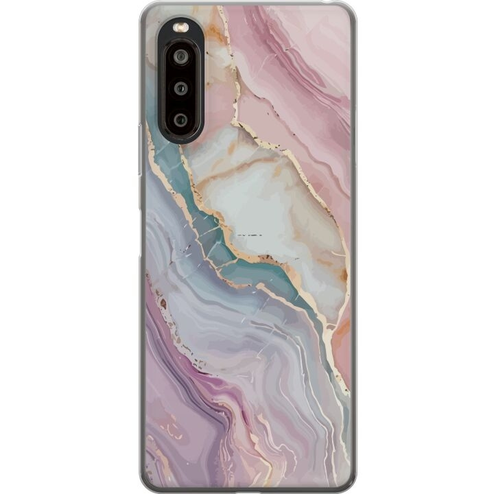 Mobile case for Sony Xperia 10 II with Marble design in the group SMARTPHONE & TABLETS / Phone cases / Sony at TP E-commerce Nordic AB (A60897)