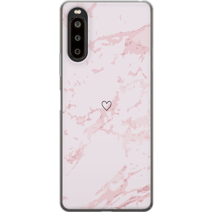 Mobile case for Sony Xperia 10 II with Pink Heart design in the group SMARTPHONE & TABLETS / Phone cases / Sony at TP E-commerce Nordic AB (A60898)