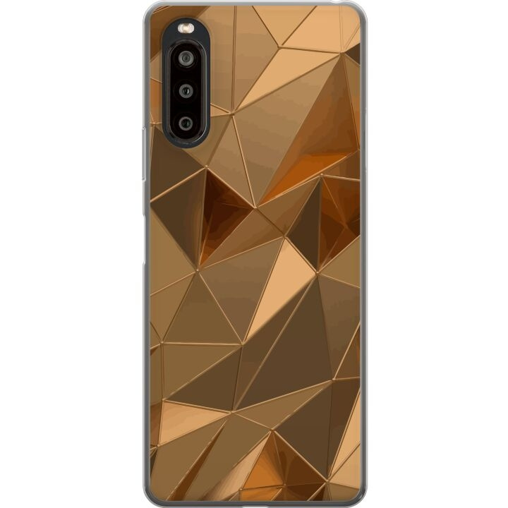 Mobile case for Sony Xperia 10 II with 3D Gold design in the group SMARTPHONE & TABLETS / Phone cases / Sony at TP E-commerce Nordic AB (A60899)