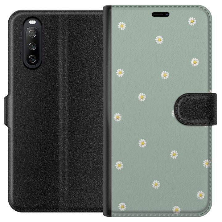 Wallet case for Sony Xperia 10 III with Priest\'s collars design in the group SMARTPHONE & TABLETS / Phone cases / Sony at TP E-commerce Nordic AB (A60906)