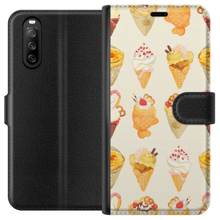 Wallet case for Sony Xperia 10 III with Glassy design in the group SMARTPHONE & TABLETS / Phone cases / Sony at TP E-commerce Nordic AB (A60913)