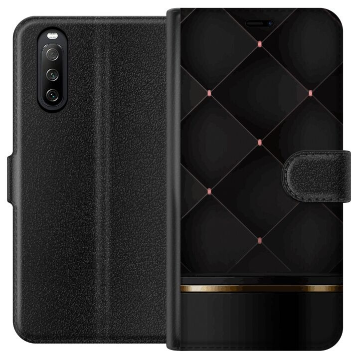 Wallet case for Sony Xperia 10 III with Luxury line design in the group SMARTPHONE & TABLETS / Phone cases / Sony at TP E-commerce Nordic AB (A60917)