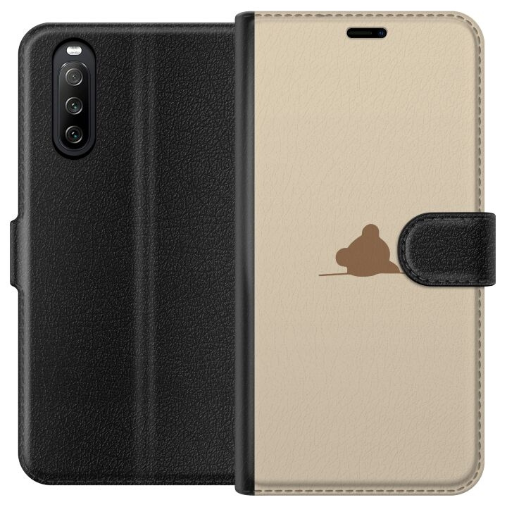 Wallet case for Sony Xperia 10 III with Nalle design in the group SMARTPHONE & TABLETS / Phone cases / Sony at TP E-commerce Nordic AB (A60922)