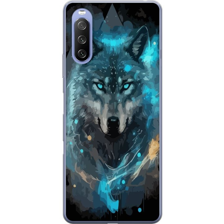 Mobile case for Sony Xperia 10 III with Wolf design in the group SMARTPHONE & TABLETS / Phone cases / Sony at TP E-commerce Nordic AB (A60934)