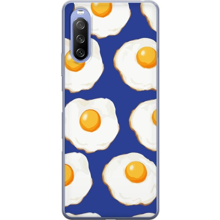 Mobile case for Sony Xperia 10 III with Fried eggs design in the group SMARTPHONE & TABLETS / Phone cases / Sony at TP E-commerce Nordic AB (A60935)