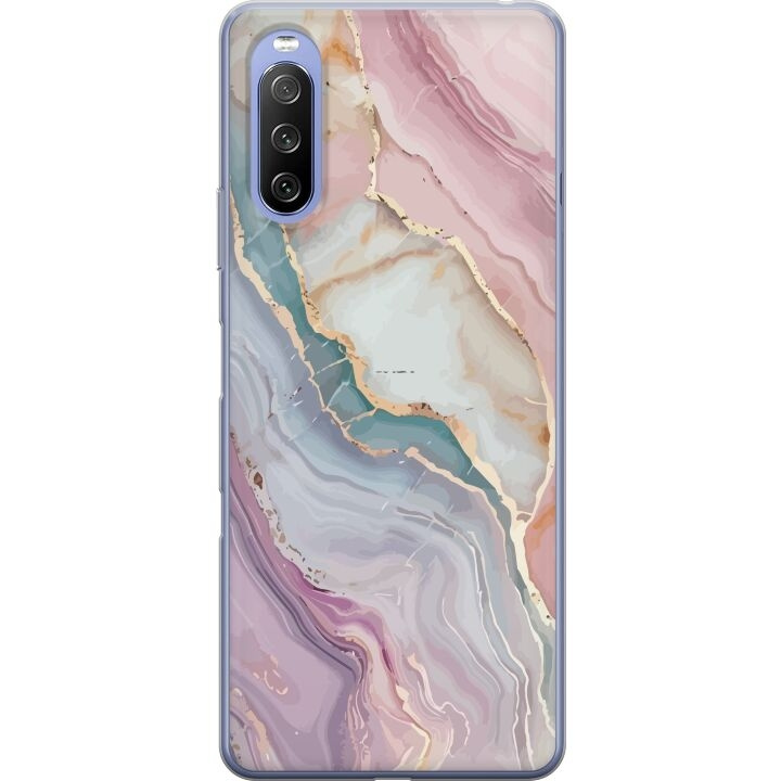 Mobile case for Sony Xperia 10 III with Marble design in the group SMARTPHONE & TABLETS / Phone cases / Sony at TP E-commerce Nordic AB (A60951)