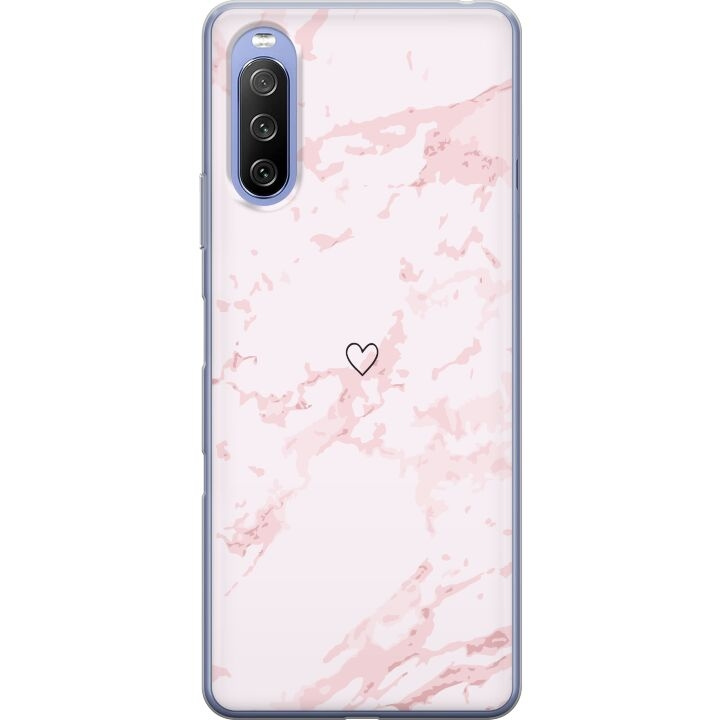 Mobile case for Sony Xperia 10 III with Pink Heart design in the group SMARTPHONE & TABLETS / Phone cases / Sony at TP E-commerce Nordic AB (A60952)