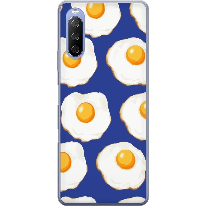 Mobile case for Sony Xperia 10 III Lite with Fried eggs design in the group SMARTPHONE & TABLETS / Phone cases / Sony at TP E-commerce Nordic AB (A60962)