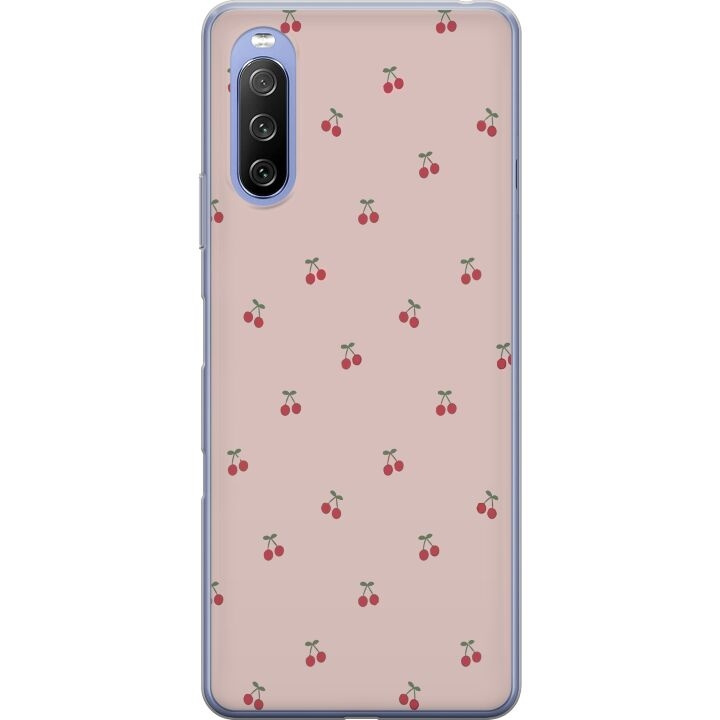 Mobile case for Sony Xperia 10 III Lite with Cherry design in the group SMARTPHONE & TABLETS / Phone cases / Sony at TP E-commerce Nordic AB (A60963)