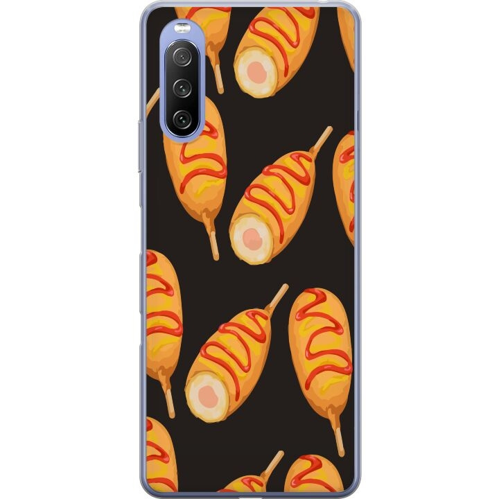 Mobile case for Sony Xperia 10 III Lite with Chicken drumstick design in the group SMARTPHONE & TABLETS / Phone cases / Sony at TP E-commerce Nordic AB (A60965)