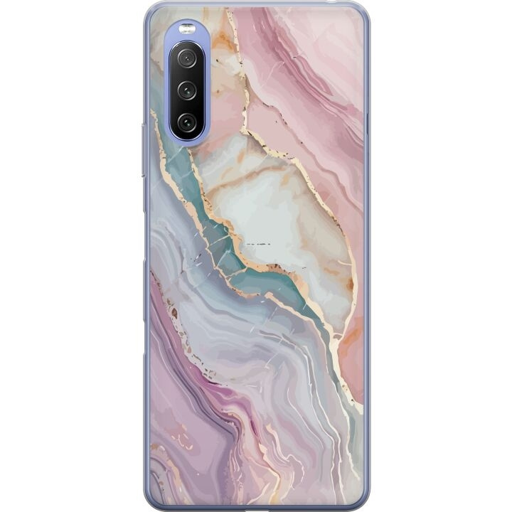 Mobile case for Sony Xperia 10 III Lite with Marble design in the group SMARTPHONE & TABLETS / Phone cases / Sony at TP E-commerce Nordic AB (A60978)