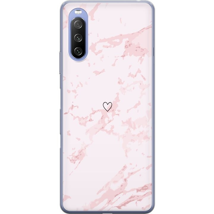 Mobile case for Sony Xperia 10 III Lite with Pink Heart design in the group SMARTPHONE & TABLETS / Phone cases / Sony at TP E-commerce Nordic AB (A60979)