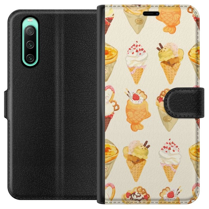 Wallet case for Sony Xperia 10 IV with Glassy design in the group SMARTPHONE & TABLETS / Phone cases / Sony at TP E-commerce Nordic AB (A60994)