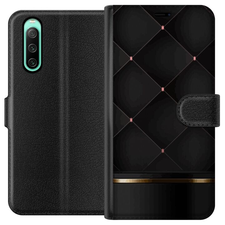 Wallet case for Sony Xperia 10 IV with Luxury line design in the group SMARTPHONE & TABLETS / Phone cases / Sony at TP E-commerce Nordic AB (A60998)