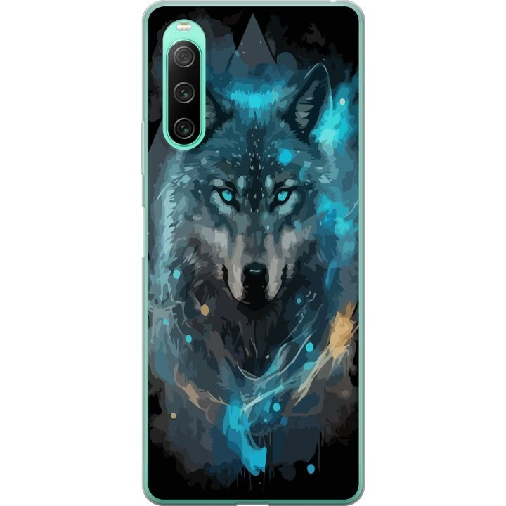 Mobile case for Sony Xperia 10 IV with Wolf design in the group SMARTPHONE & TABLETS / Phone cases / Sony at TP E-commerce Nordic AB (A61015)