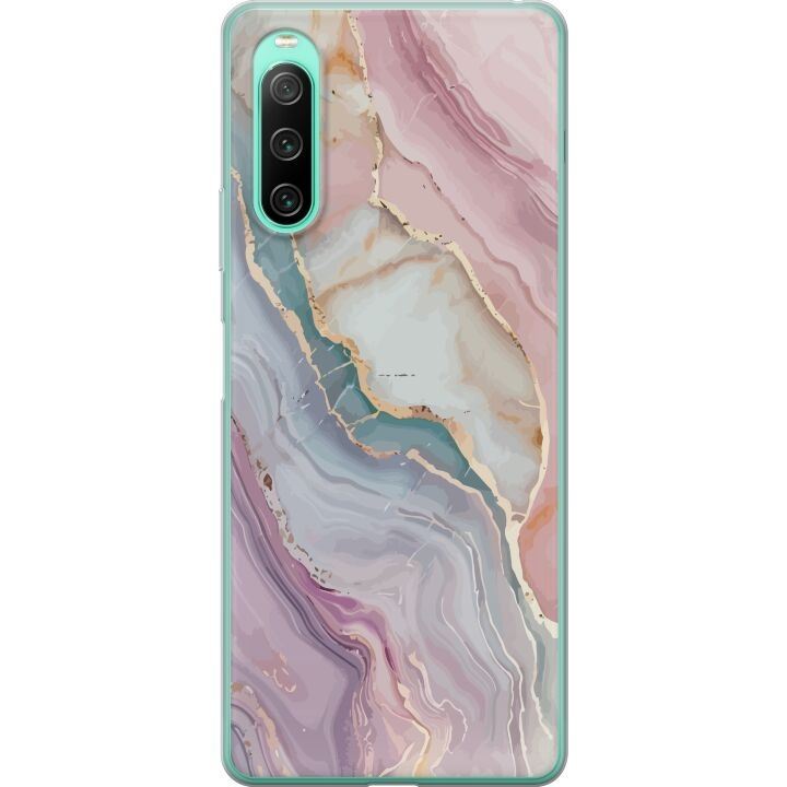 Mobile case for Sony Xperia 10 IV with Marble design in the group SMARTPHONE & TABLETS / Phone cases / Sony at TP E-commerce Nordic AB (A61032)