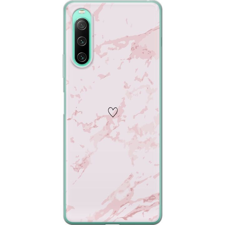 Mobile case for Sony Xperia 10 IV with Pink Heart design in the group SMARTPHONE & TABLETS / Phone cases / Sony at TP E-commerce Nordic AB (A61033)