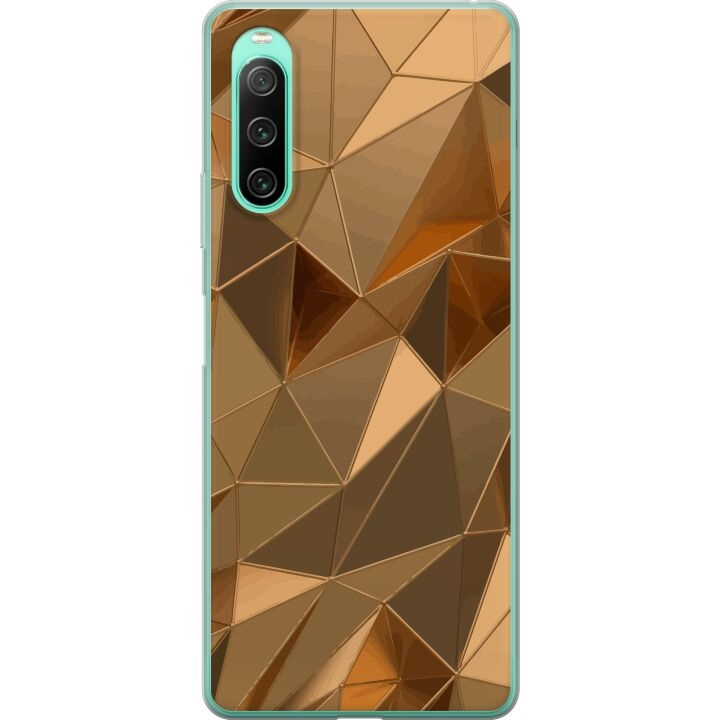 Mobile case for Sony Xperia 10 IV with 3D Gold design in the group SMARTPHONE & TABLETS / Phone cases / Sony at TP E-commerce Nordic AB (A61034)