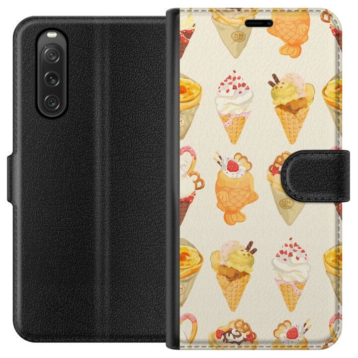 Wallet case for Sony Xperia 10 V with Glassy design in the group SMARTPHONE & TABLETS / Phone cases / Sony at TP E-commerce Nordic AB (A61048)