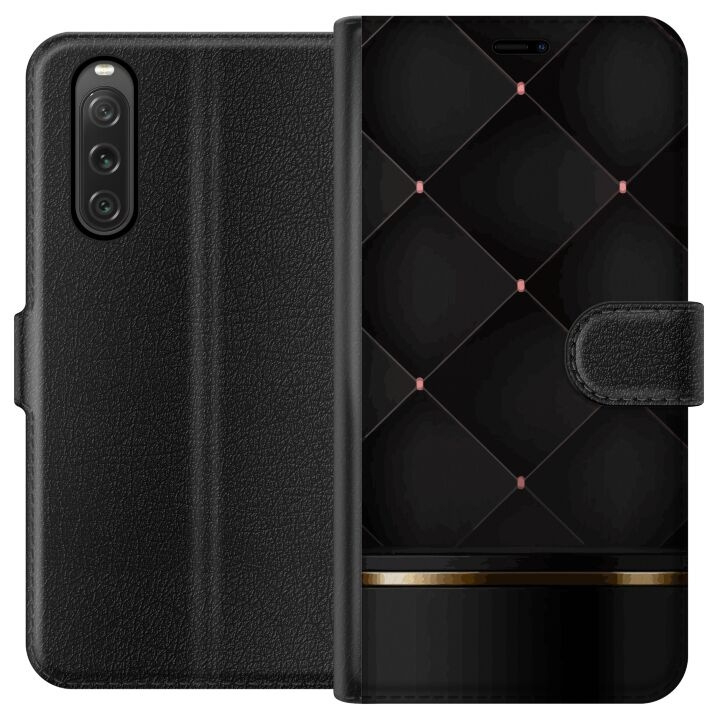 Wallet case for Sony Xperia 10 V with Luxury line design in the group SMARTPHONE & TABLETS / Phone cases / Sony at TP E-commerce Nordic AB (A61052)