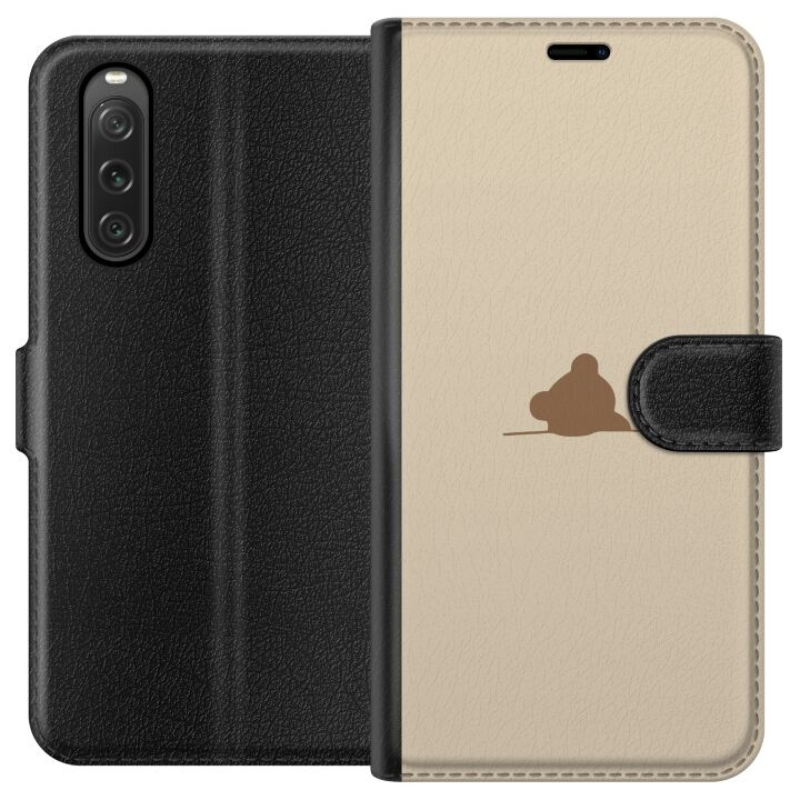 Wallet case for Sony Xperia 10 V with Nalle design in the group SMARTPHONE & TABLETS / Phone cases / Sony at TP E-commerce Nordic AB (A61057)