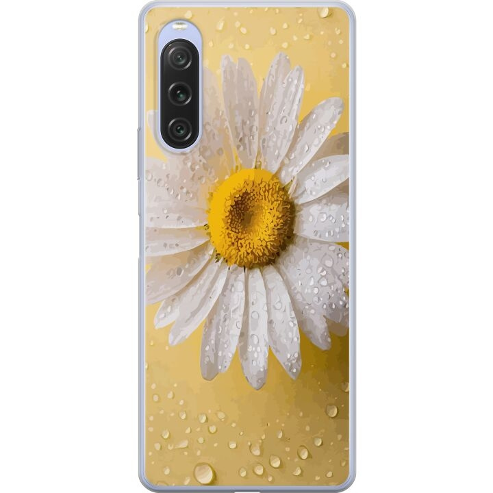 Mobile case for Sony Xperia 10 V with Porslinsblomma design in the group SMARTPHONE & TABLETS / Phone cases / Sony at TP E-commerce Nordic AB (A61064)