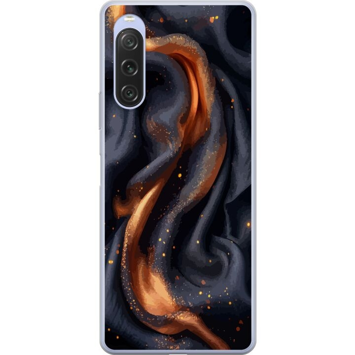 Mobile case for Sony Xperia 10 V with Fiery silk design in the group SMARTPHONE & TABLETS / Phone cases / Sony at TP E-commerce Nordic AB (A61065)