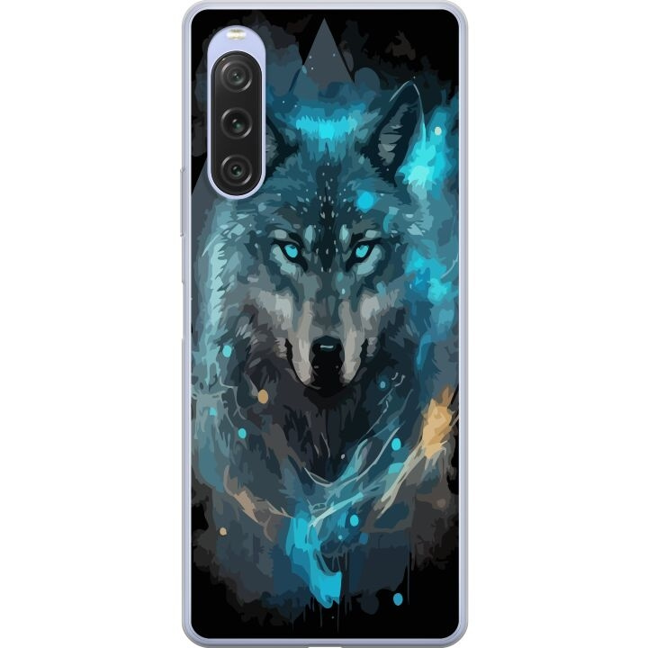 Mobile case for Sony Xperia 10 V with Wolf design in the group SMARTPHONE & TABLETS / Phone cases / Sony at TP E-commerce Nordic AB (A61069)