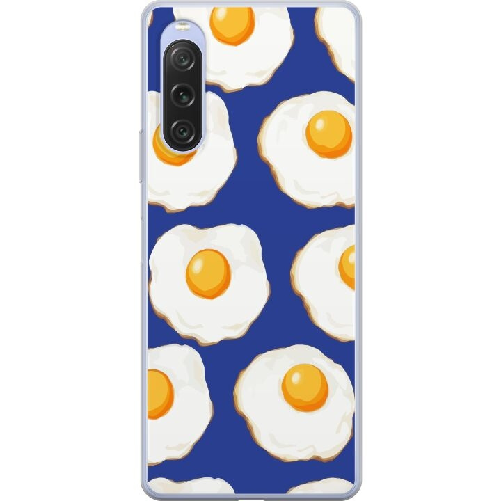 Mobile case for Sony Xperia 10 V with Fried eggs design in the group SMARTPHONE & TABLETS / Phone cases / Sony at TP E-commerce Nordic AB (A61070)