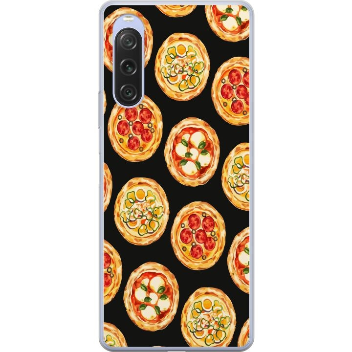 Mobile case for Sony Xperia 10 V with Pizza design in the group SMARTPHONE & TABLETS / Phone cases / Sony at TP E-commerce Nordic AB (A61077)